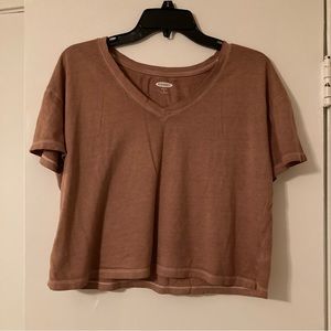 old navy cropped tee